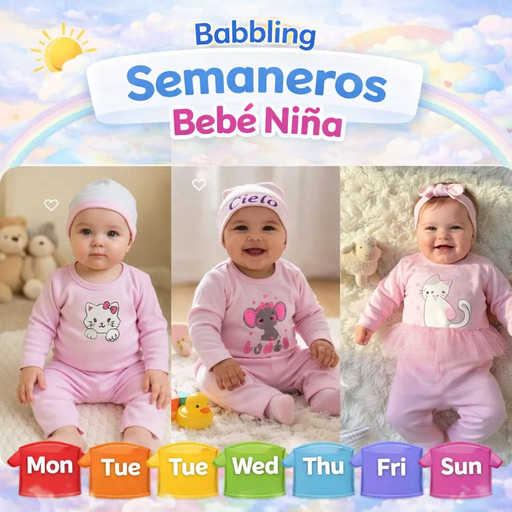 Semaneros niña - Babbling tienda online Colombia