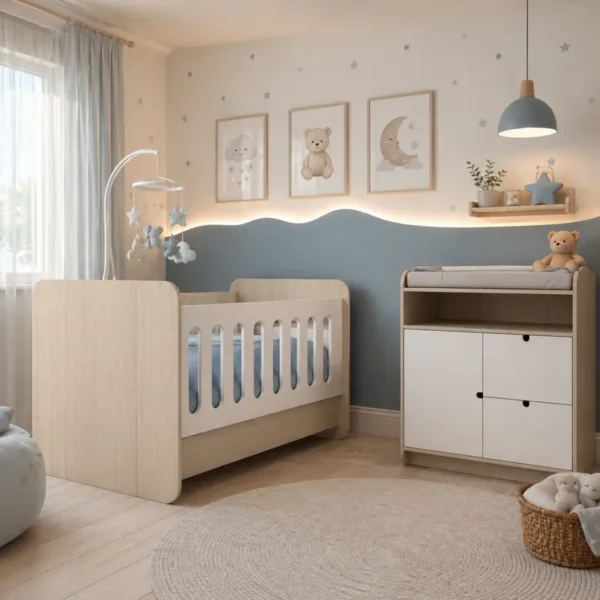 Juego de Cuna Babli + Cómoda Cambiador