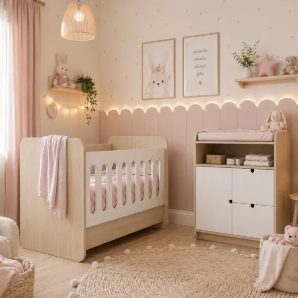 Juego de Cuna Babli + Cómoda Cambiador