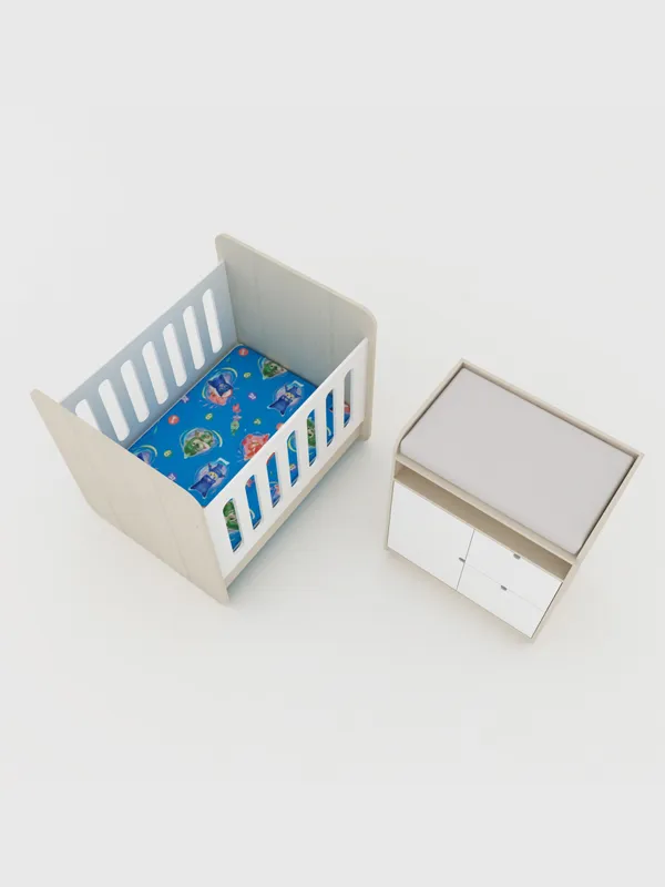 Juego de Cuna Babli + Cómoda Cambiador
